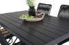 Imagine Masa de dining Break - 150*90 Alu Negru / Aintwood Negru + Scaun Bois - Negru