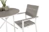 Imagine Parma cafébord ø90 - White Alu / Grey Aintwood+Levels Chair (stackable) - White