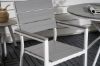 Imagine Parma cafébord ø90 - White Alu / Grey Aintwood+Levels Chair (stackable) - White