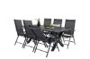 Imagine Masa de dining Rives 200*100cm - Black Acacia + 5 scaune Break: Black alu / Black Textilene_6