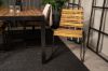 Imagine Tabel de dining Bois 200 * 100cm - Picioare Negre / Acacia + Scaun de dining Bois - Negru Al