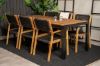 Imagine Masa de dining Bois 200*100cm - Picioare negre / Acacia + Scaun de dining Little John - B