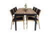 Imagine Masa de dining Bois 200*100cm - Picioare negre / Acacia + Scaun de dining Little John - B