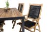 Imagine Bois Dining table 200*100cm - Black Legs / Acacia +Peter 5:pos Chair - Black Ro