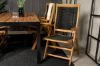 Imagine Bois Dining table 200*100cm - Black Legs / Acacia +Peter 5:pos Chair - Black Ro