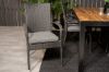 Imagine Masa de dining Bois 200*100cm - Picioare Negre / Acacia + Scaun de brat Anna (suprapunere) -