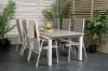 Imagine Albany Dining Table 224/324*100 - White Alu / Grey Aintwood+Copacabana Recliner Chair (stackable) - White Alu / Grey Textilene_6