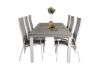 Imagine Albany Dining Table 224/324*100 - White Alu / Grey Aintwood+Copacabana Recliner Chair (stackable) - White Alu / Grey Textilene_6