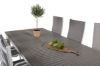 Imagine Albany Dining Table 224/324*100 - White Alu / Grey Aintwood+Copacabana Recliner Chair (stackable) - White Alu / Grey Textilene_6