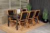 Imagine Break Dining Table - 205*90 - Black Alu / Black Aintwood+Peter 5:pos Chair - Bla