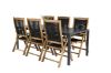 Imagine Break Dining Table - 205*90 - Black Alu / Black Aintwood+Peter 5:pos Chair - Bla