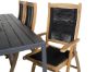 Imagine Break Dining Table - 205*90 - Black Alu / Black Aintwood+Peter 5:pos Chair - Bla