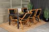 Imagine Break Dining Table - 205*90 - Black Alu / Black Aintwood+Peter 5:pos Chair - Bla