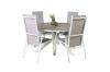 Imagine Parma Table ø 140 - White/Grey - Copacabana Recliner Chair - White/Grey 4