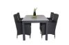 Imagine Masa de dining Albany - 152/210 - Negru/Gri - Scaun Malin - Negru/Gri 4