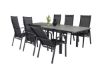 Imagine Vă rugăm să traduceți complet Tabelul de dinning Levels 160/240*90 - Alu negru / Aintwood gri + Recliner Copacabana