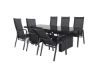 Imagine Padova Dining Table 200*100 - Black+Copacabana Recliner Chair (stackable) - Bl