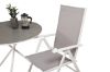 Imagine Parma cafébord ø90 - White Alu / Grey Aintwood+Break 5:pos Chair - White alu / Grey Textilene_2