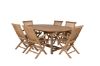 Imagine Va rog să traduceți complet Kenya Oval Dining Table 180/240*120*H75 -Teak+Kenya Folding Chair - With Armrest