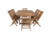 Imagine Masa de dining ovala Kenya 180/240*120*H75 - Teak + Scaun pliant Kenya fără brațe -