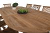 Imagine Masa de dining ovala Kenya 180/240*120*H75 - Teak + Scaun pliant Kenya fără brațe -