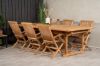 Imagine Masa de dining Kenya 195/295*110*H75 - Teak+Scaun pliant Kenya - Cu brate - T