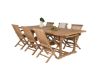 Imagine Masa de dining Kenya 195/295*110*H75 - Teak+Scaun pliant Kenya - Cu brate - T