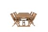 Imagine Masa de dining Kenya 195/295*110*H75 - Teak+Scaun pliant Kenya - Cu brate - T