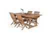 Imagine Masa de dining Kenya 195/295*110*H75 - Teak+Kenya scaun pliabil - cu brate - T