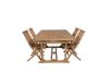 Imagine Masa de dining Kenya 195/295*110*H75 - Teak+Kenya scaun pliabil - cu brate - T