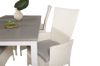 Imagine Masa de dining Albany - 160/240 - Alb/Gri - Scaun Padova (Recliner) - Alb/Gri 4