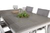 Imagine Albany Dining Table 160/240*100 - White Alu / Grey Aintwood+Parma Arm Chair (sta