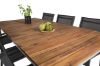 Imagine Masa de dining Zenia 200*100 - Acacia / Zink+ Scaun cu brate Copacabana (pliabil) - Bl