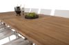 Imagine Masa de dining Kenya 195/295*110*H75 - Teak+Scaun cu brate Santorini (Pliabil) - Alb