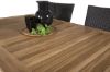 Imagine Masa de dining extensibila Panama 160/240 - Negru/Teak - Scaun Anna - Negru 4