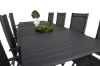 Imagine Masa de dining Marbella 160/240*100*H75 - Negru+Break 5: Scaun poziție - Aluminiu negru / Textilene negru_8