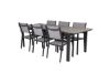 Imagine - "Masa de Dining Levels 224/324*100 - Black Aintwood + Scaun Armchair Copacabana (pliabil)