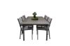 Imagine - "Masa de Dining Levels 224/324*100 - Black Aintwood + Scaun Armchair Copacabana (pliabil)