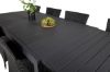 Imagine Masa de dining Marbella 160/240*100*H75 - Negru+Scaun cu Brat - Negru_8