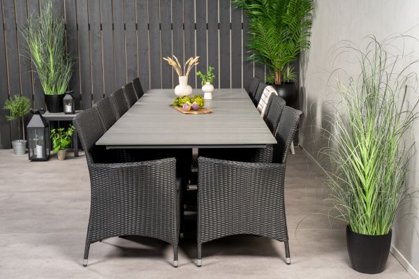 Imagine Tabelul de dining Levels 224/324*100 - Negru Aintwood + Scaun cu braț Knick - Negru_10