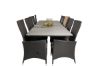 Imagine "Masă de dining Levels 224/324*100 - Black Aintwood + Căldare pentru scaun cu brațe Padova - Negru / Cușeta gri_10