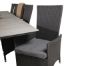 Imagine "Masă de dining Levels 224/324*100 - Black Aintwood + Căldare pentru scaun cu brațe Padova - Negru / Cușeta gri_10