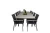 Imagine Masa de dining extensibilă Levels 224/324*100 - Black Aintwood + Scaun cu brațe Parma (empilabil) -