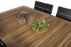 Imagine Masa de dining Panama 160/240*90 - Aluminiu negru / Teak+ Scaun Levels (empilabil) - Negru