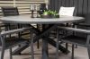 Imagine Parma - Table ø 140 - Black Alu /Grey Aintwood+Parma Arm Chair (stackable) - Bla