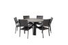 Imagine Parma - Table ø 140 - Black Alu /Grey Aintwood - Levels Chair (stackable) - Black Alu / Black Aintwood 6