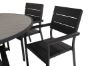 Imagine Parma - Table ø 140 - Black Alu /Grey Aintwood - Levels Chair (stackable) - Black Alu / Black Aintwood 6