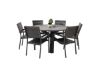 Imagine Parma - Table ø 140 - Black Alu /Grey Aintwood - Levels Chair (stackable) - Black Alu / Black Aintwood 6