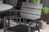 Imagine Parma - Table ø 140 - Black Alu /Grey Aintwood - Levels Chair (stackable) - Black Alu / Black Aintwood 6