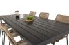 Imagine Masa de Dining Break - 205*90 - Alu negru / Aintwood+Lindos negru - Scaun - Negru